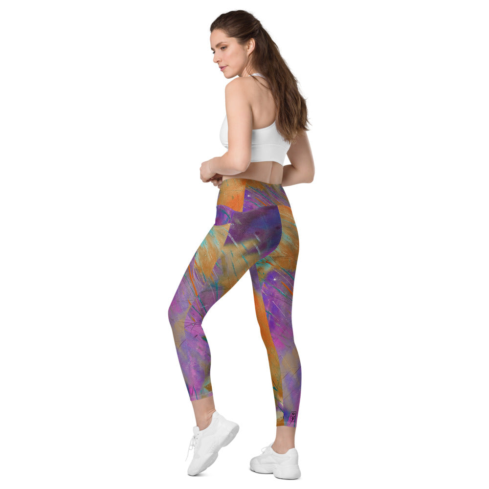 "Heart of Color Raw Sienna" Leggings with Pockets