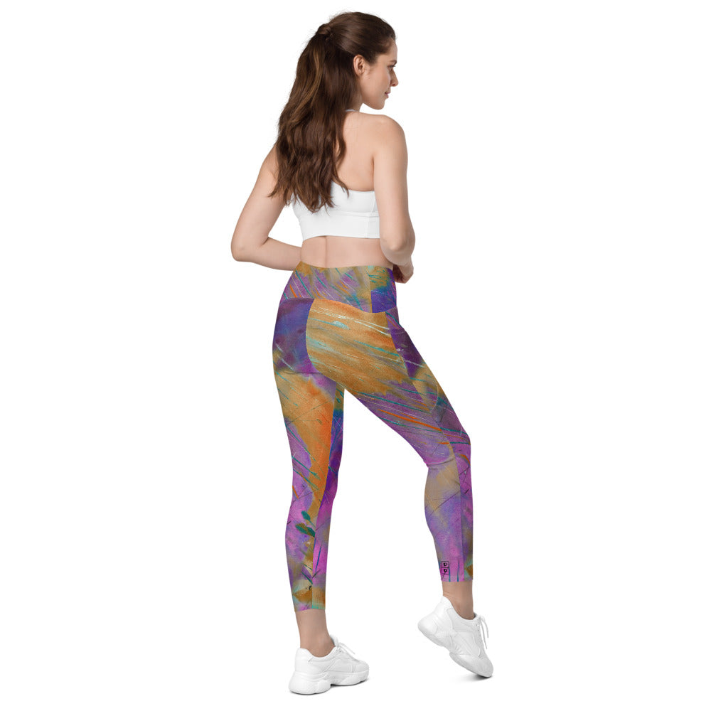 "Heart of Color Raw Sienna" Leggings with Pockets