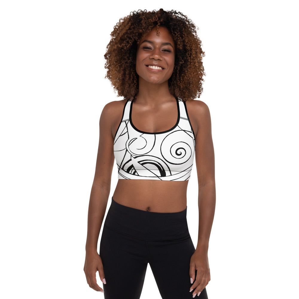 Nicole's Sketch | Women's Fine Art Padded Sports Bra