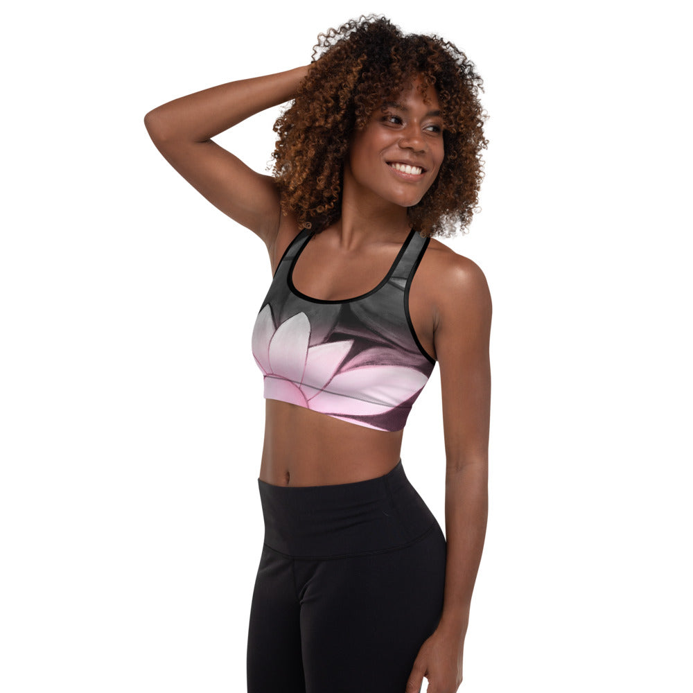 Flower Abstract | Women's Fine Art Padded Sports Bra