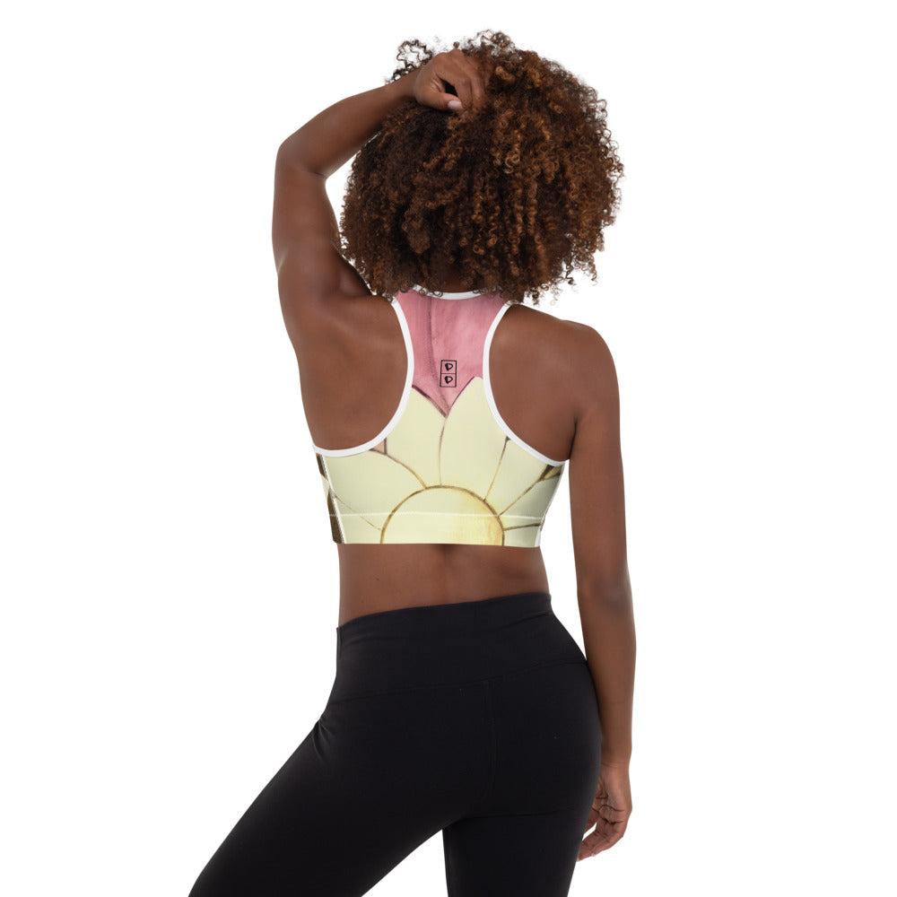 Flower Abstract | Women's Fine Art Padded Sports Bra