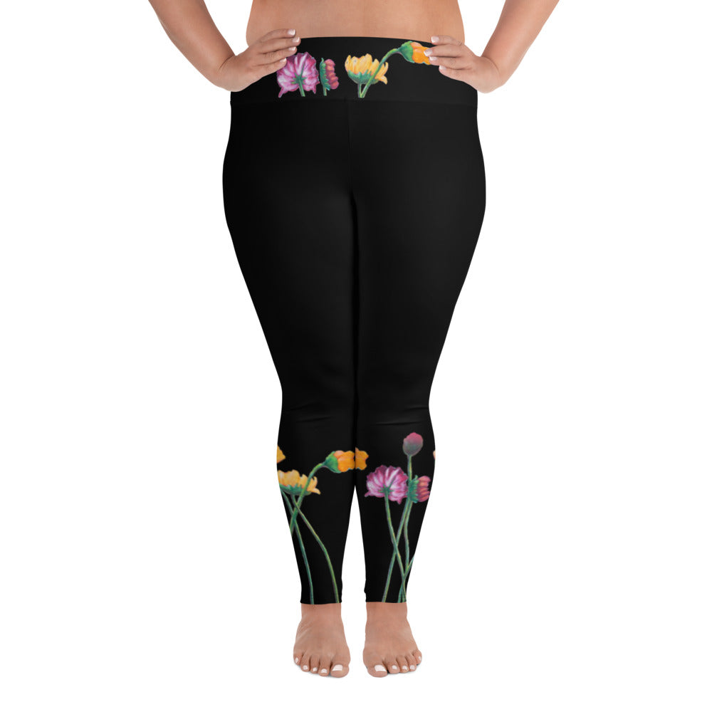 Flower Series | Women's Fine Art High-Waist Leggings