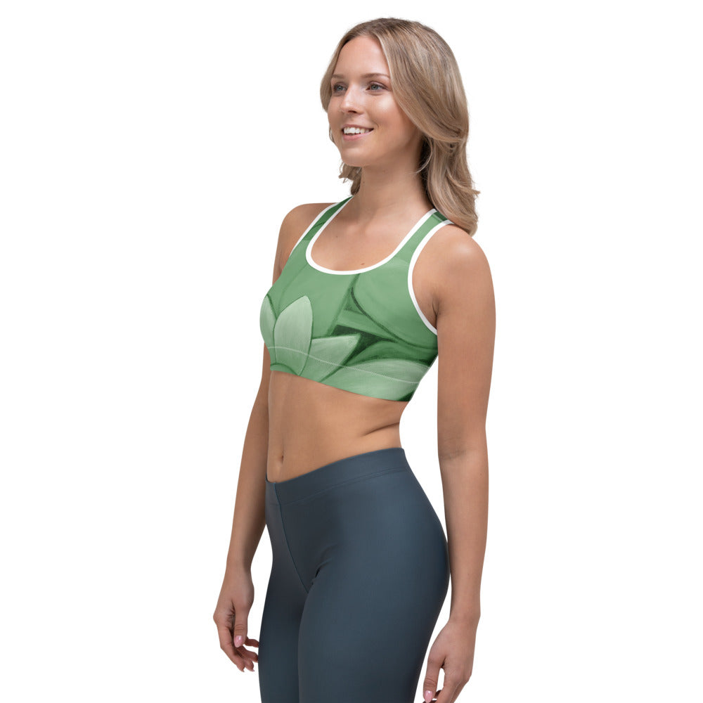 Flower Abstract | Women's Fine Art Sports Bra