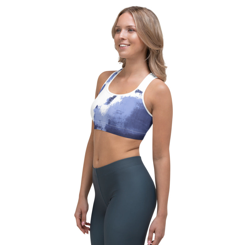 Abstract Woman - Winter Edition | Women's Fine Art Sports Bra
