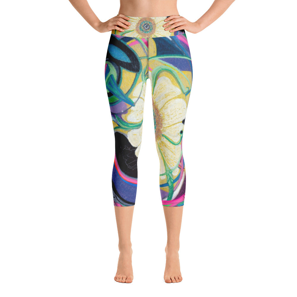 Nicole's Abstracts | Women's Fine Art High-Waist Capris