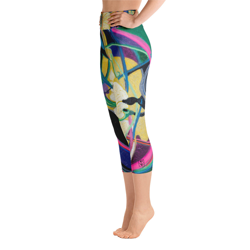 Nicole's Abstracts | Women's Fine Art High-Waist Capris
