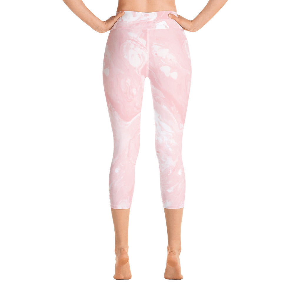 Fluid Pastel | Women's Fine Art High-Waist Capris