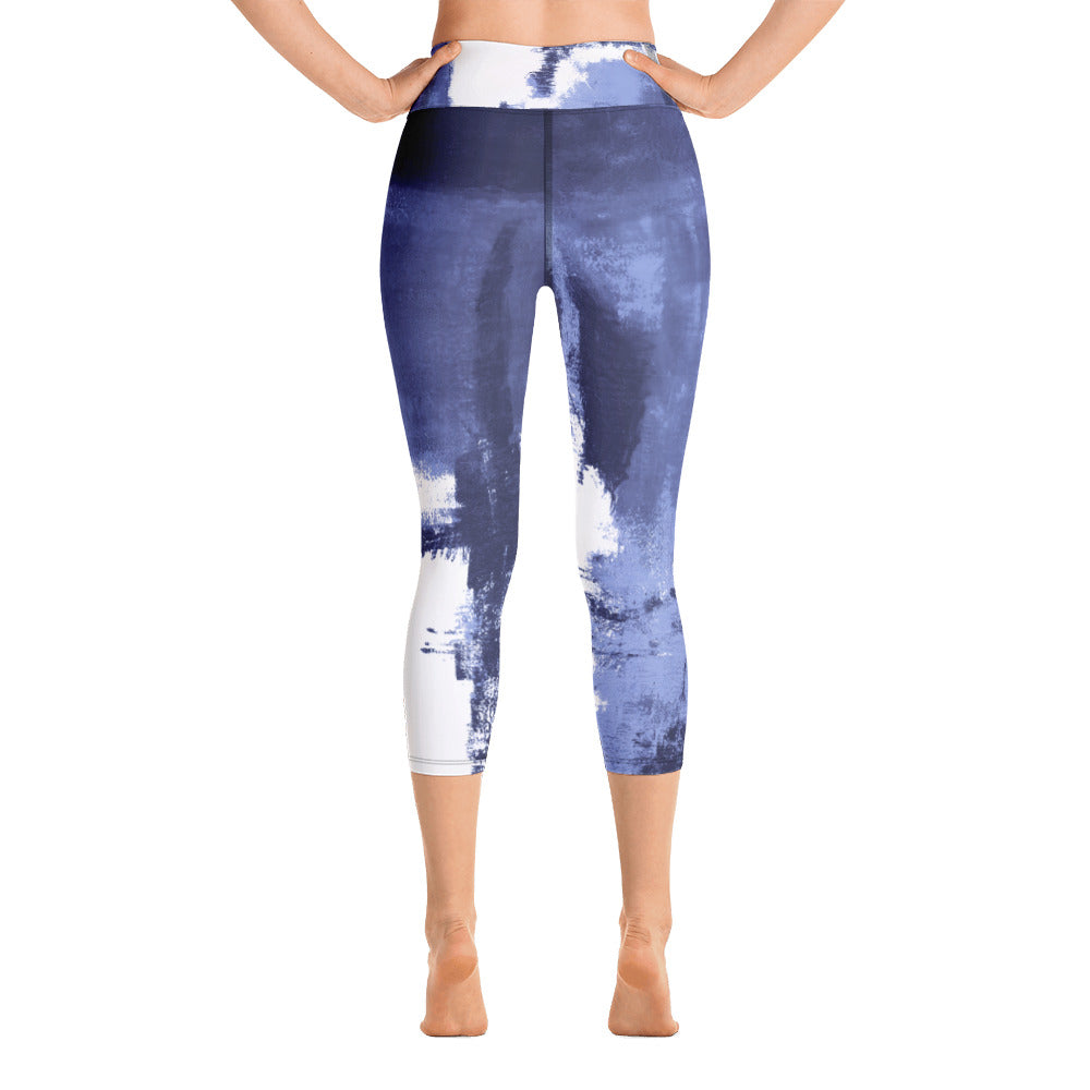 Abstract Woman - Winter Edition | Women's Fine Art High-Waist Capris