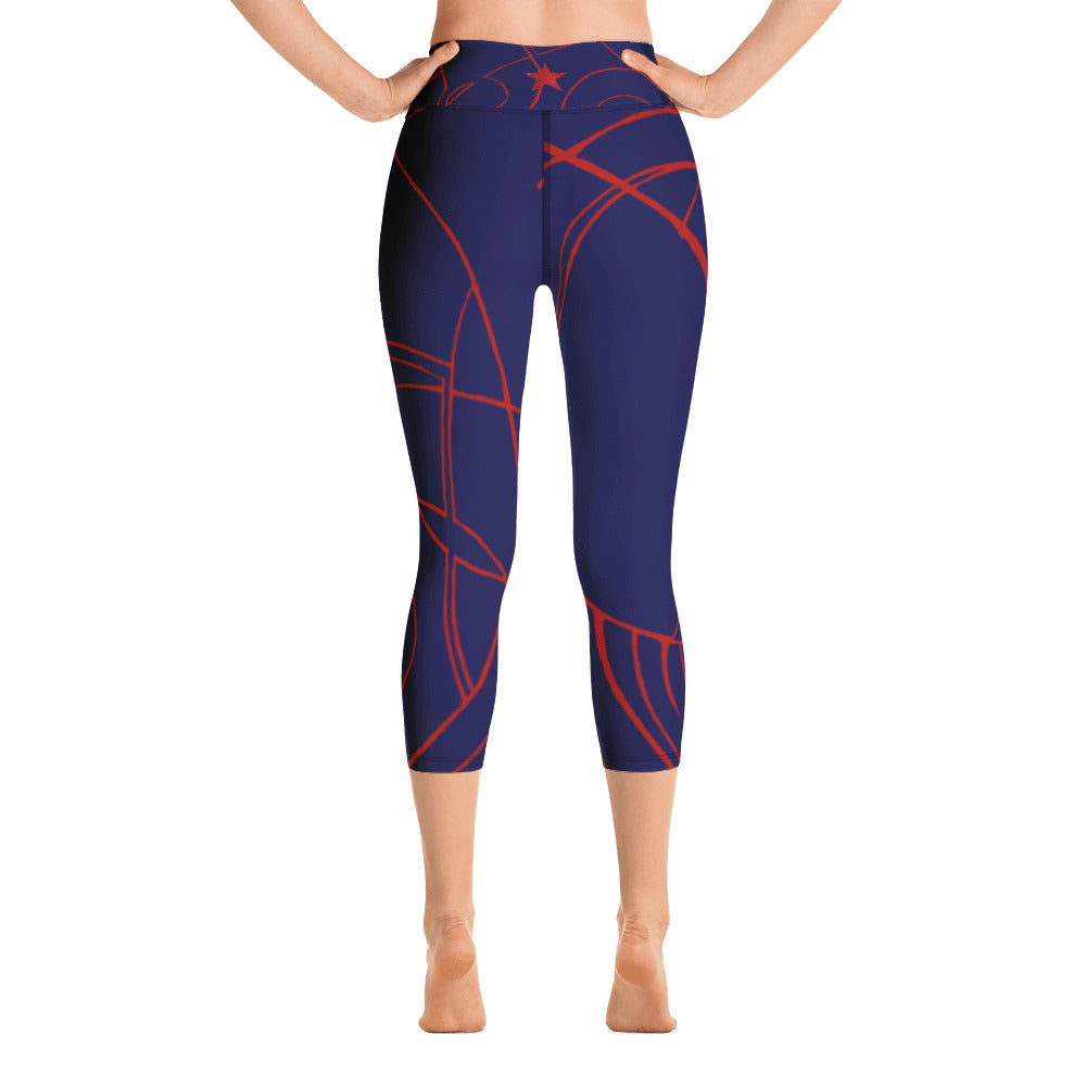 Nicole's Sketch Independence Day | Women's Fine Art High-Waist Capris