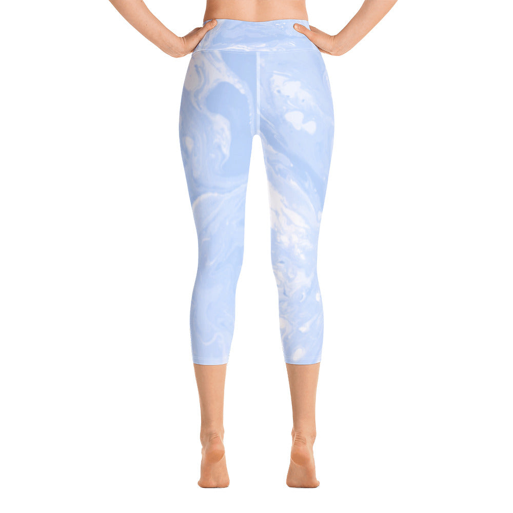 Fluid Pastel | Women's Fine Art High-Waist Capris