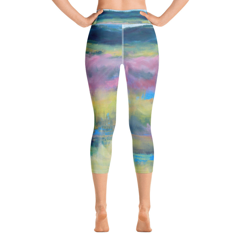 Celery Fields | Women's Fine Art High-Waist Capris