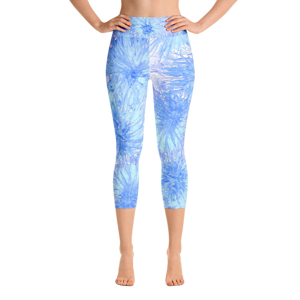 Splatter | Women's Fine Art High-Waist Capris