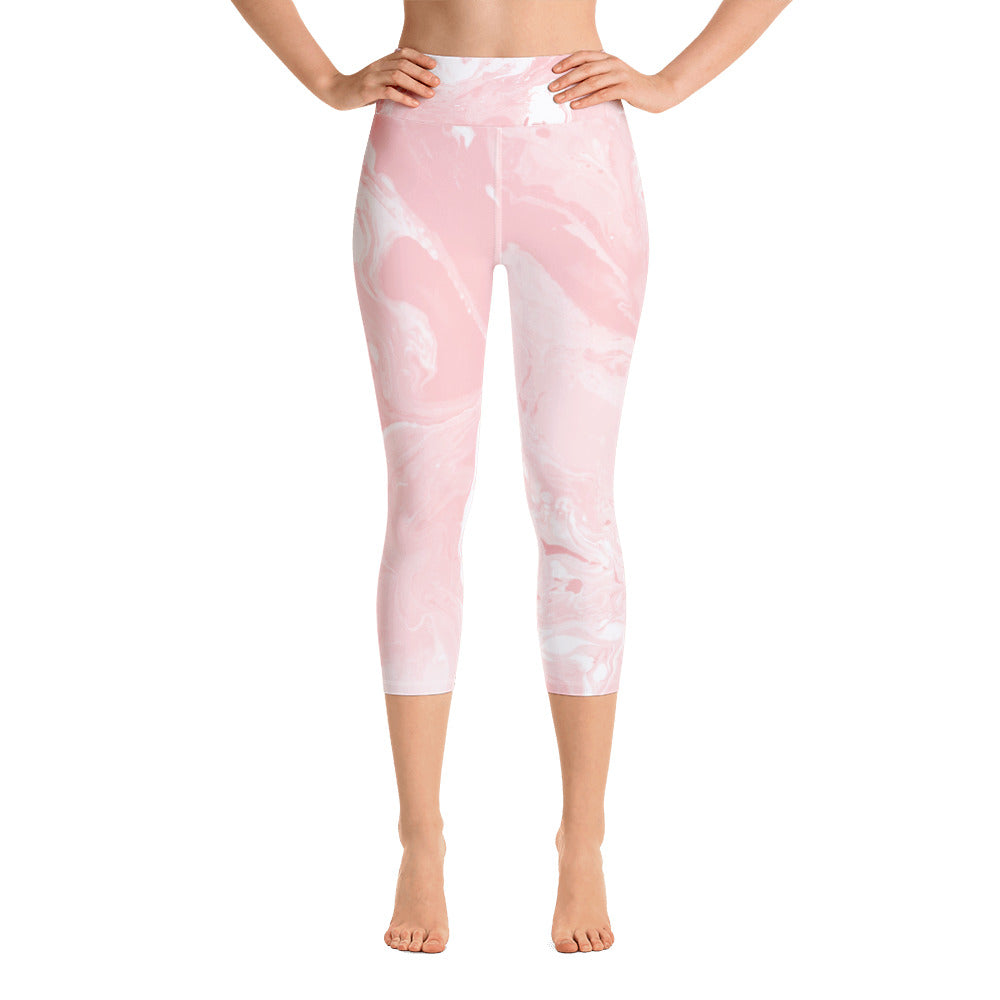 Fluid Pastel | Women's Fine Art High-Waist Capris
