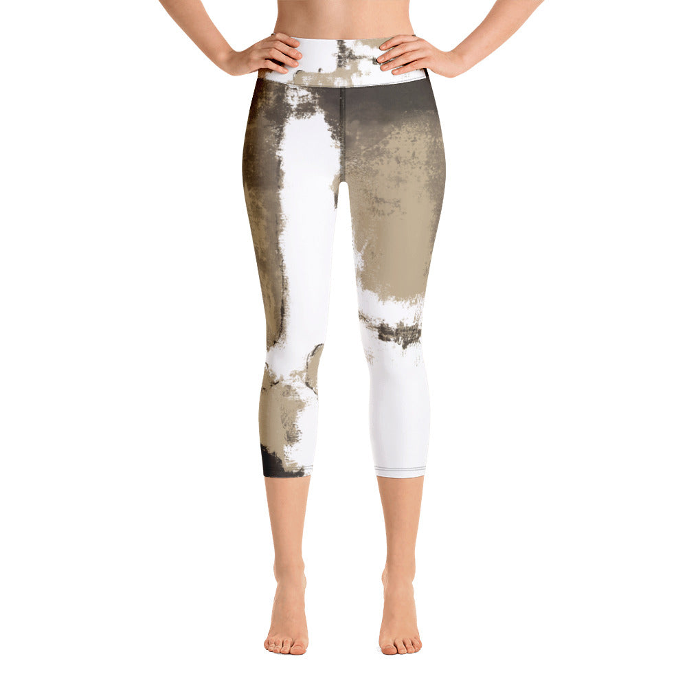 Abstract Woman | Women's Fine Art High-Waist Capris
