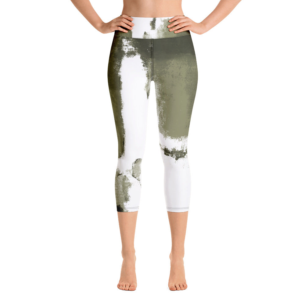 Abstract Woman | Women's Fine Art High-Waist Capris