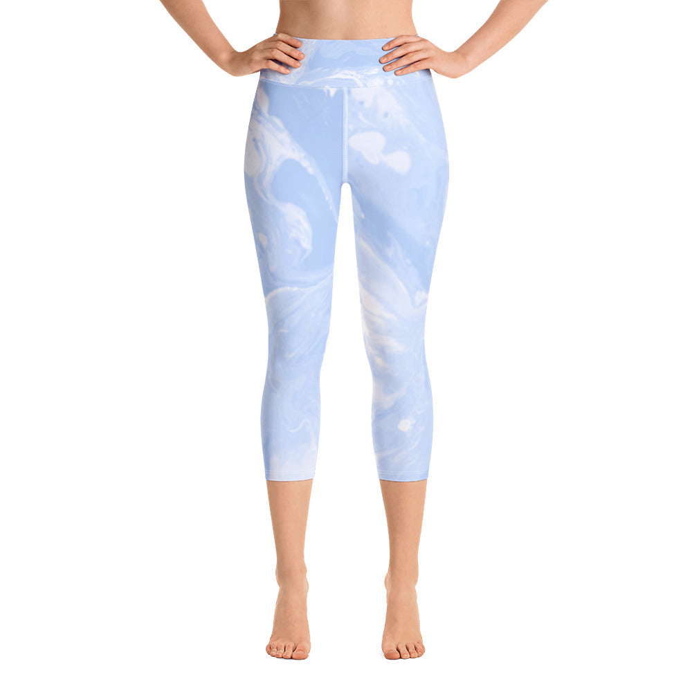 Fluid Pastel | Women's Fine Art High-Waist Capris