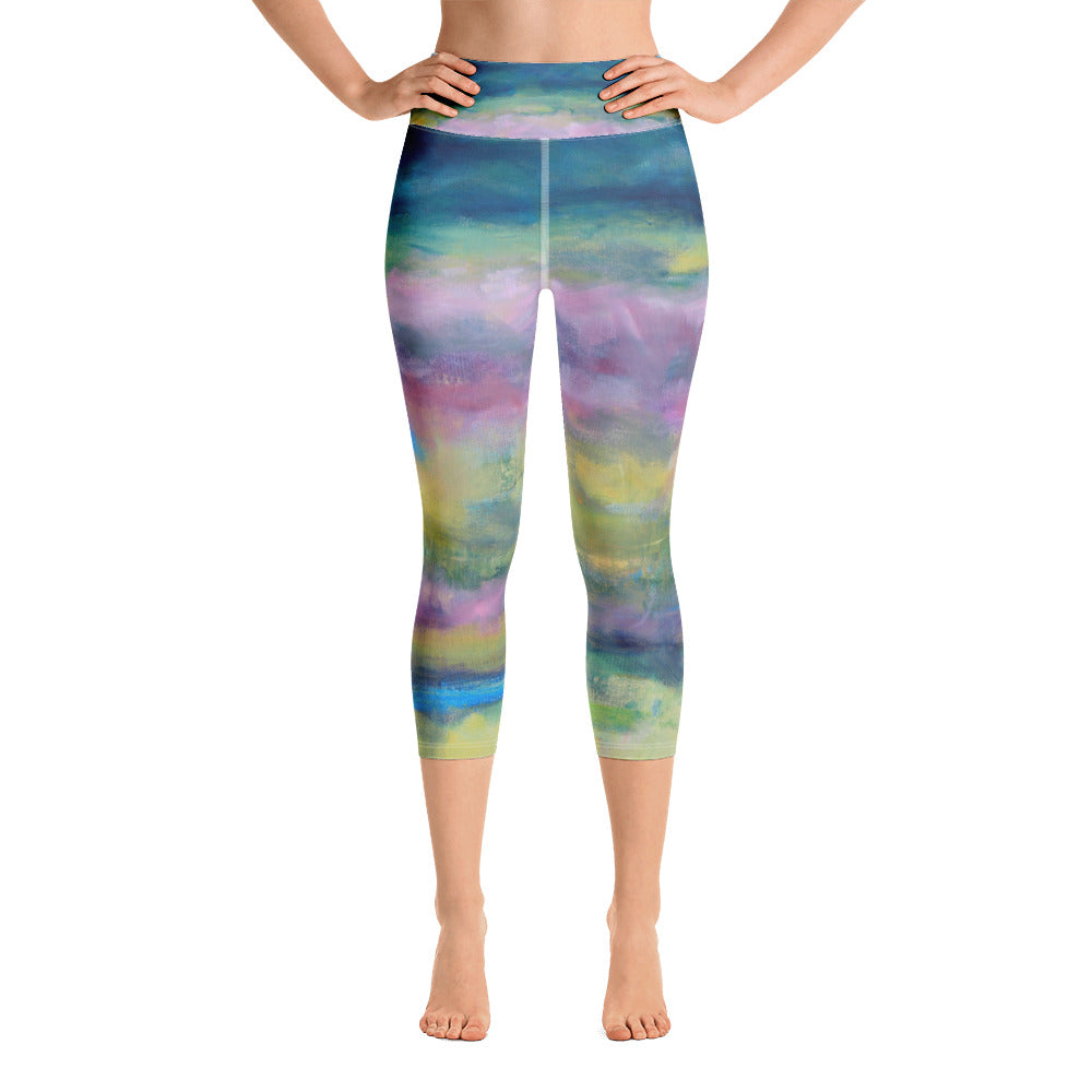 Celery Fields | Women's Fine Art High-Waist Capris