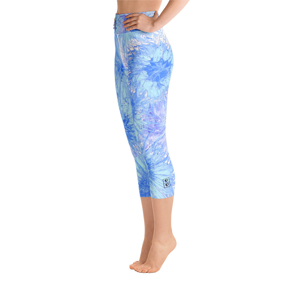 Splatter | Women's Fine Art High-Waist Capris