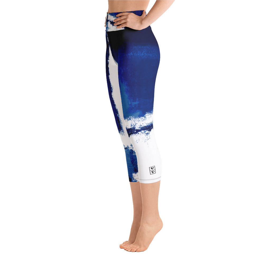 Abstract Woman | Women's Fine Art High-Waist Capris