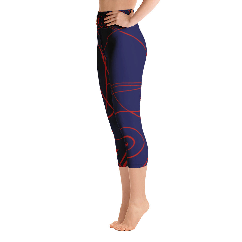 Nicole's Sketch Independence Day | Women's Fine Art High-Waist Capris