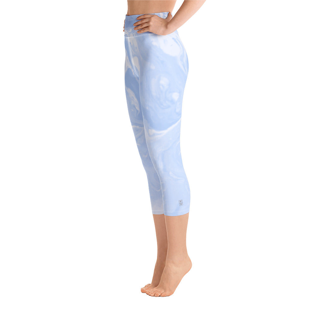 Fluid Pastel | Women's Fine Art High-Waist Capris