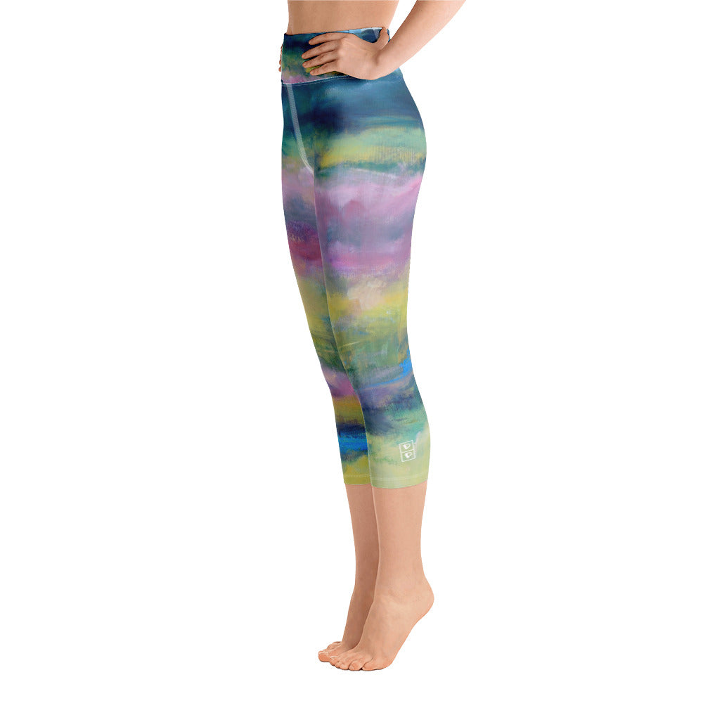 Celery Fields | Women's Fine Art High-Waist Capris