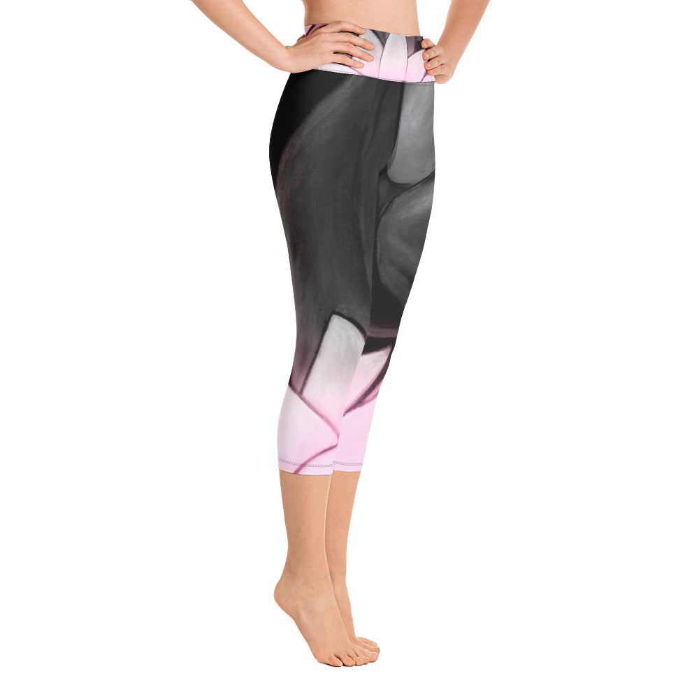 Flower Abstract | Women's Fine Art High-Waist Capris