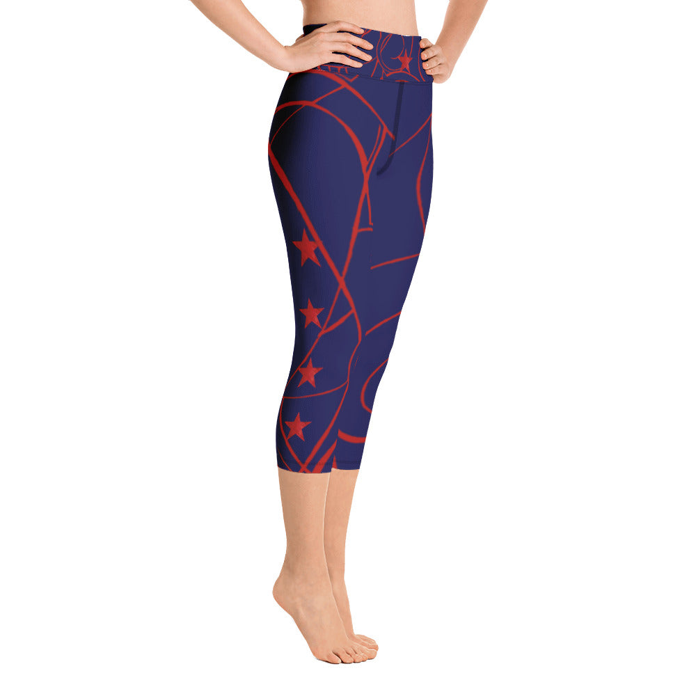 Nicole's Sketch Independence Day | Women's Fine Art High-Waist Capris