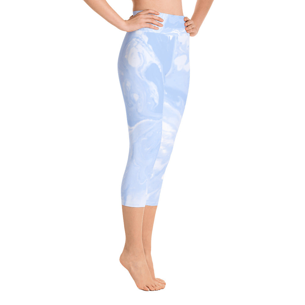 Fluid Pastel | Women's Fine Art High-Waist Capris