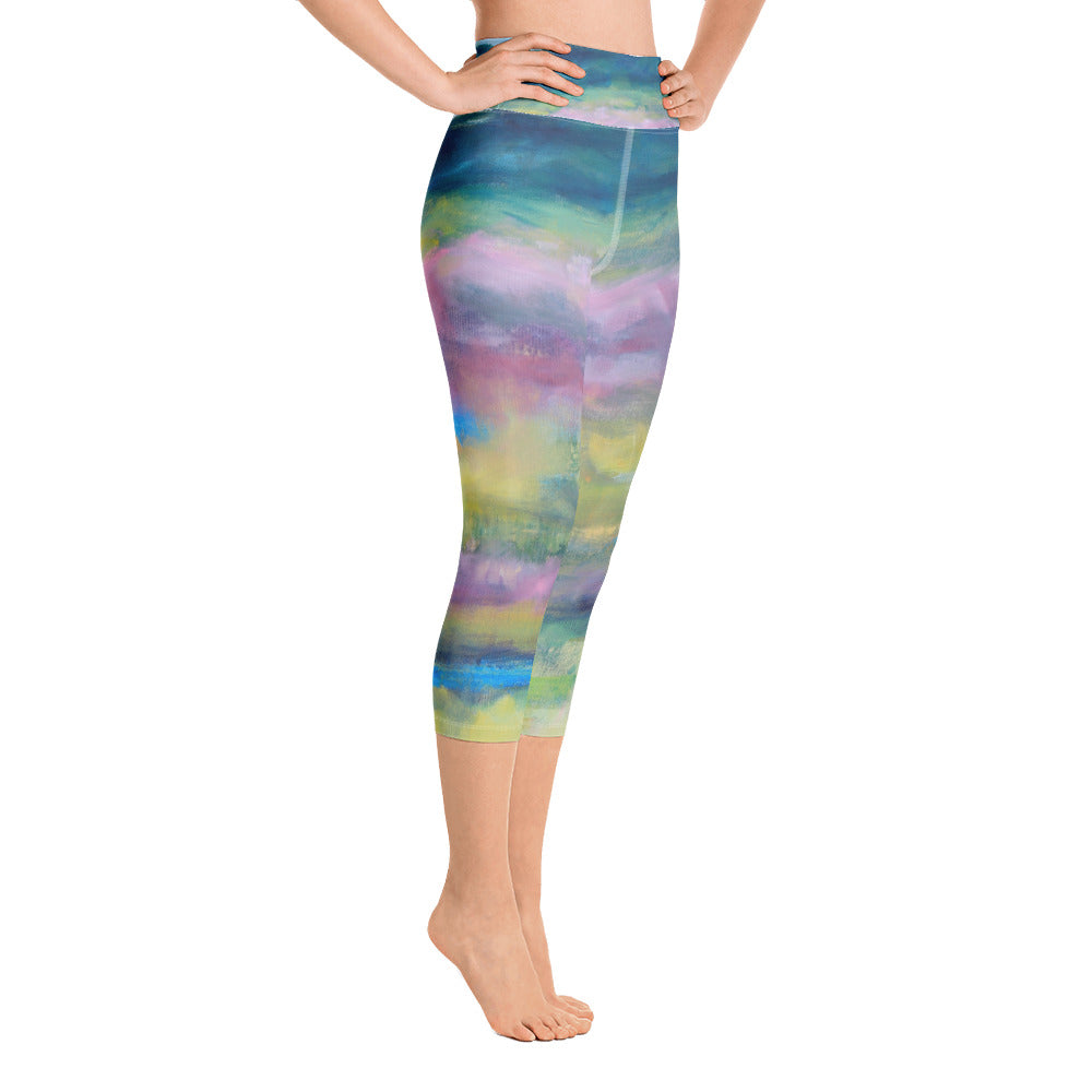 Celery Fields | Women's Fine Art High-Waist Capris