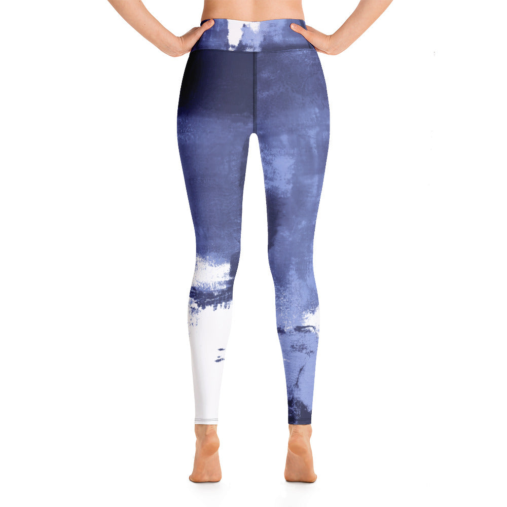 Abstract Woman Winter Edition | Women's Fine Art High-Waist Leggings