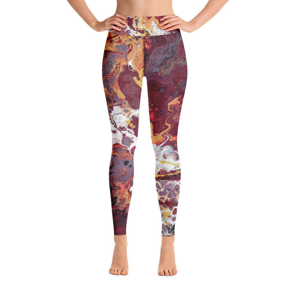 Fluid Noles Love - Fall Edition | Women's Fine Art High-Waist Leggings
