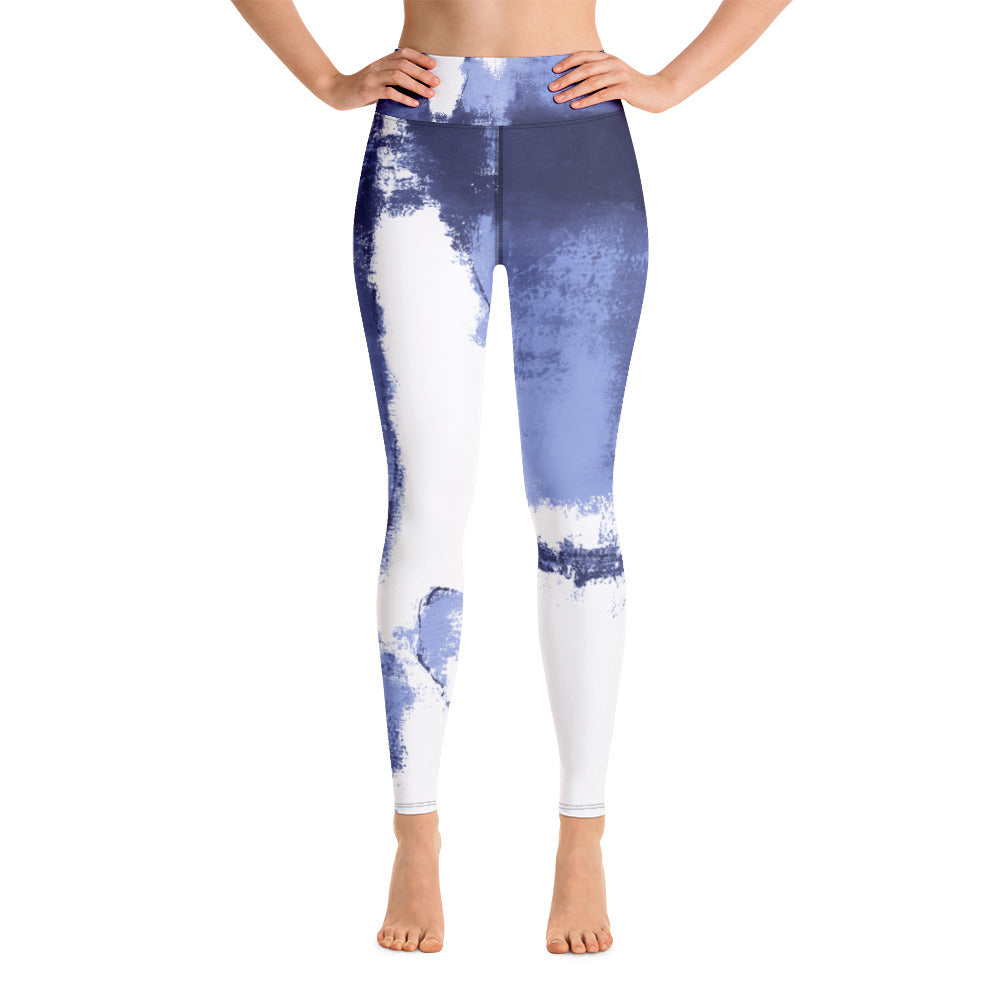 Abstract Woman Winter Edition | Women's Fine Art High-Waist Leggings