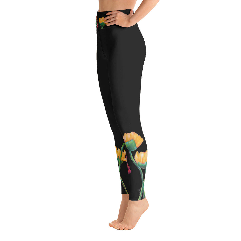 Flower Series | Women's Fine Art High-Waist Leggings