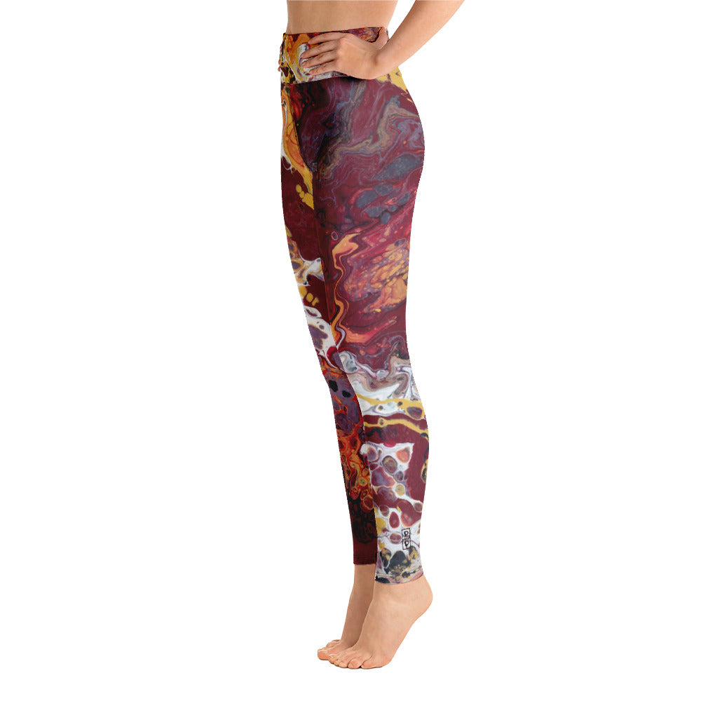 Fluid Noles Love - Fall Edition | Women's Fine Art High-Waist Leggings