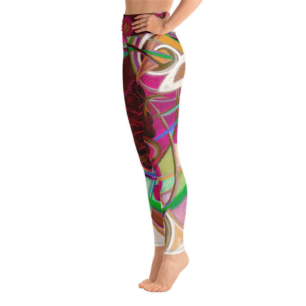 Nicole's Abstract III | Women's Fine Art High-Waist Leggings