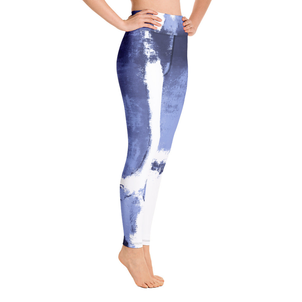 Abstract Woman Winter Edition | Women's Fine Art High-Waist Leggings