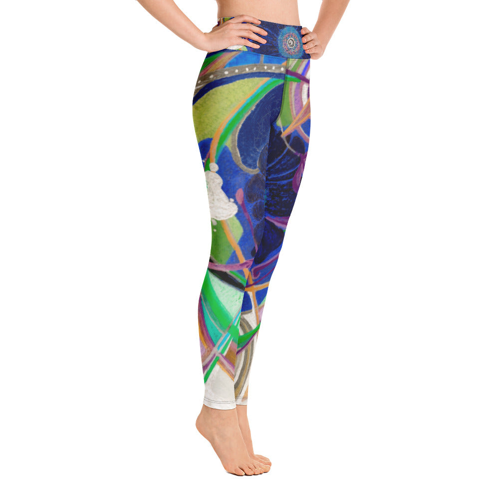 Nicole's Abstract III | Women's Fine Art High-Waist Leggings