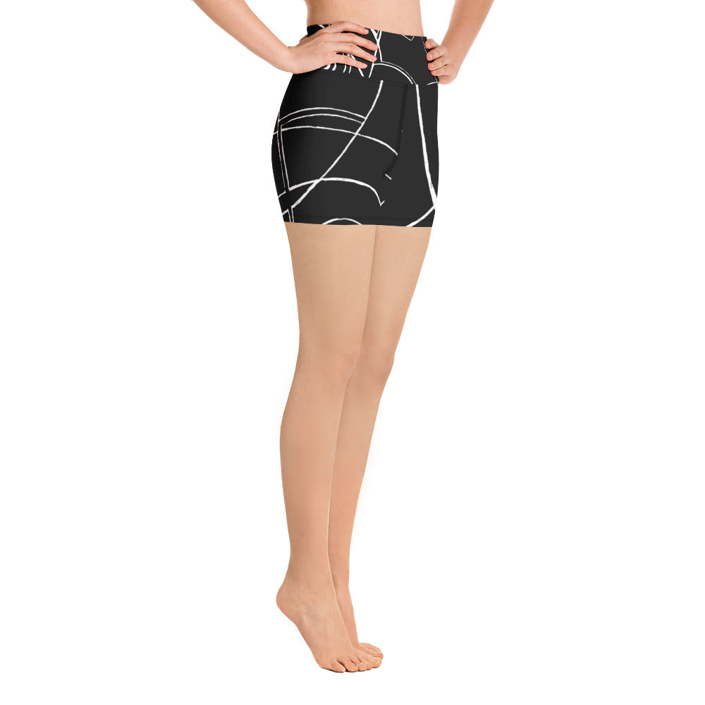 "Nicole's Sketch" Yoga Shorts