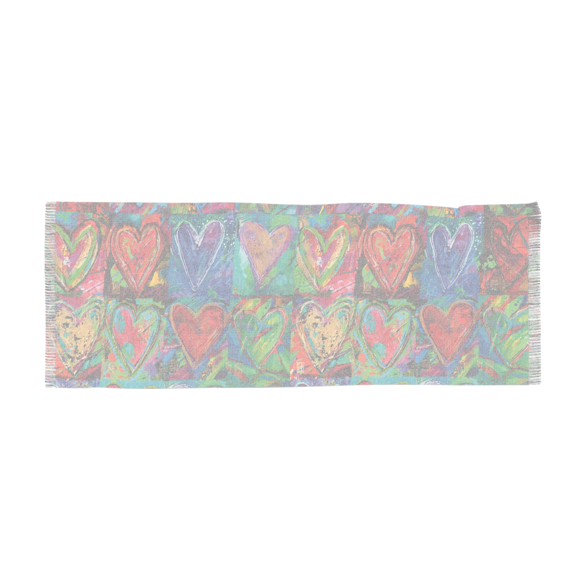 Hearts Without Borders Scarf | Lightweight Hearts without Borders Scarf