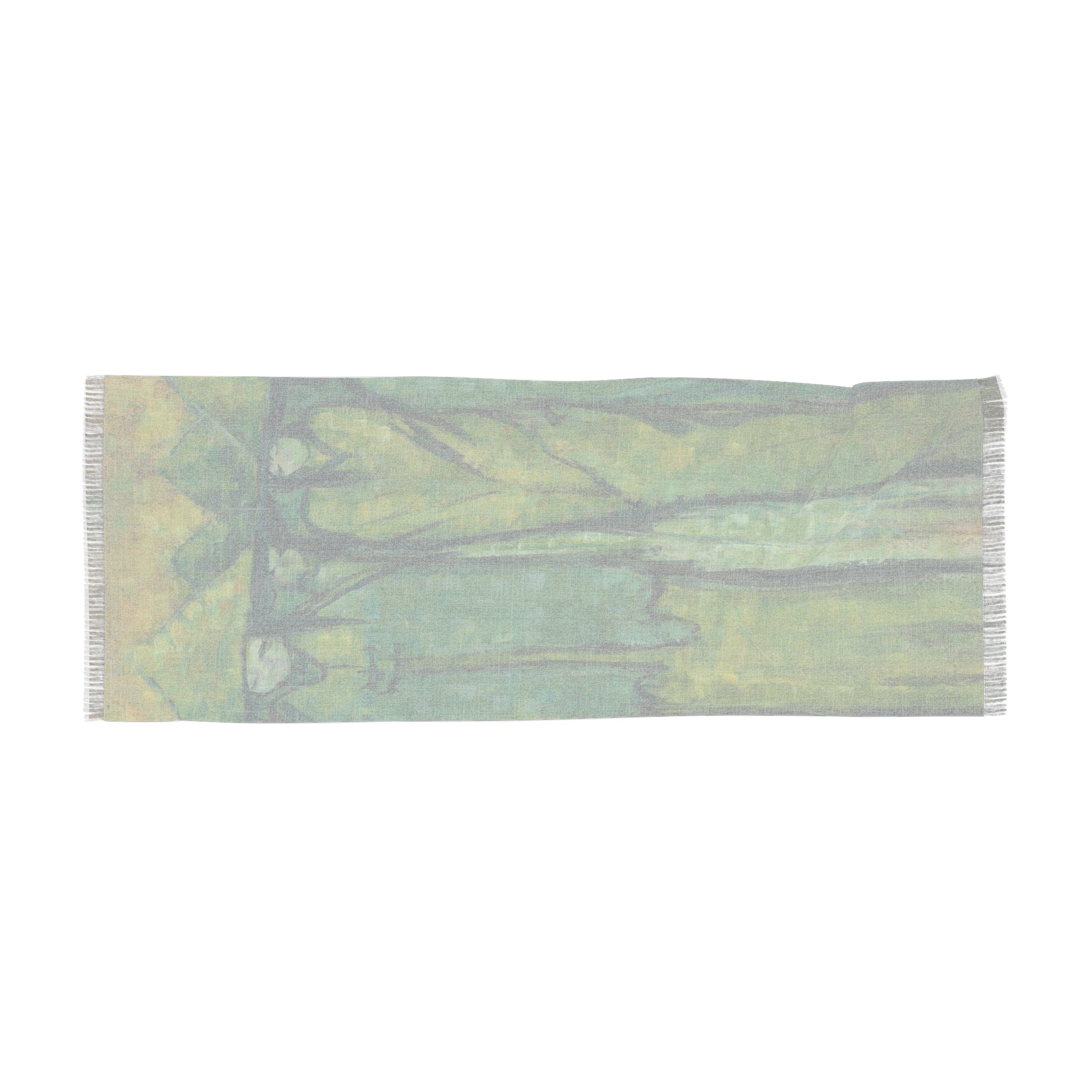 Jade Scarf | Lightweight Artistic Forest Printed Scarf