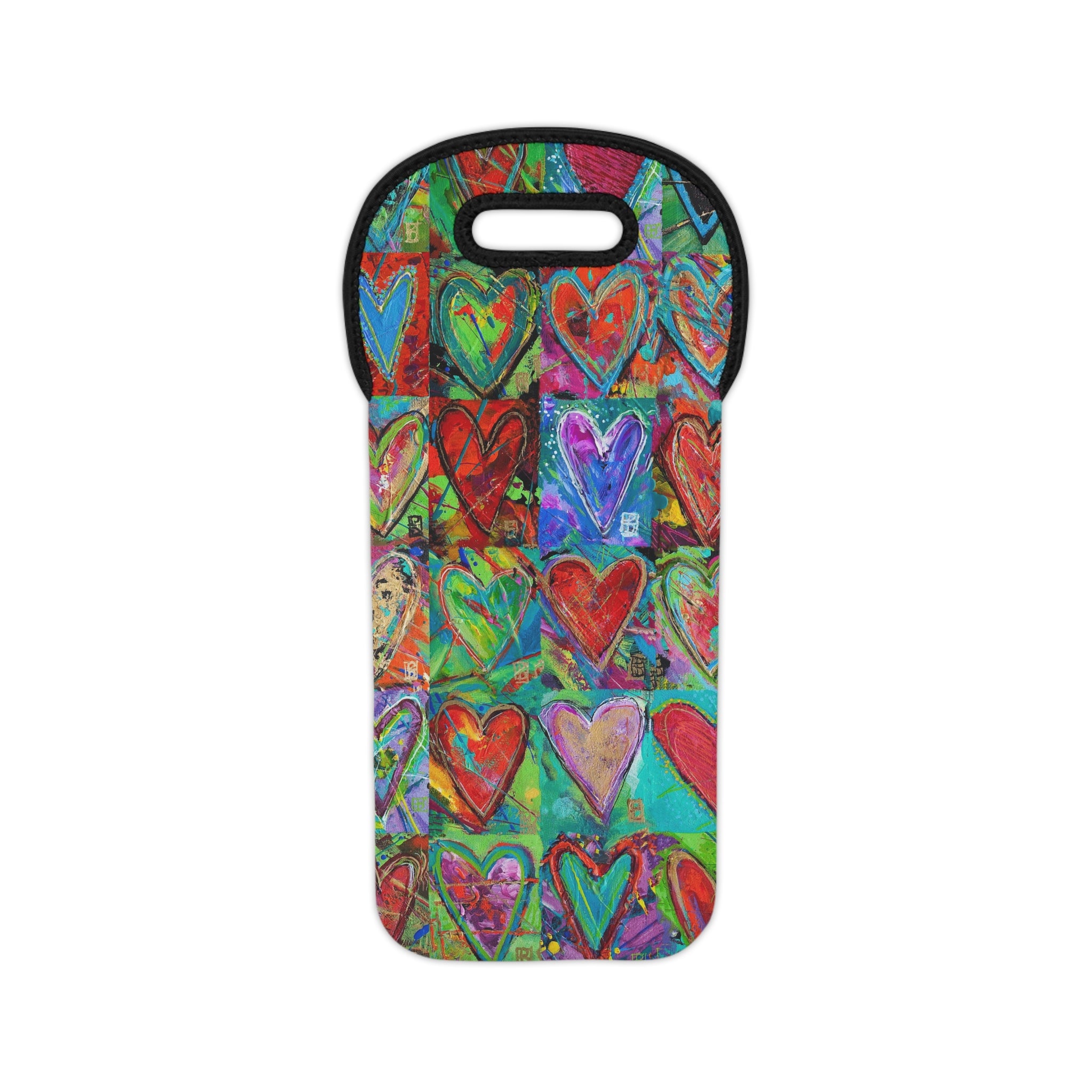 Hearts Without Borders Wine Tote Bag