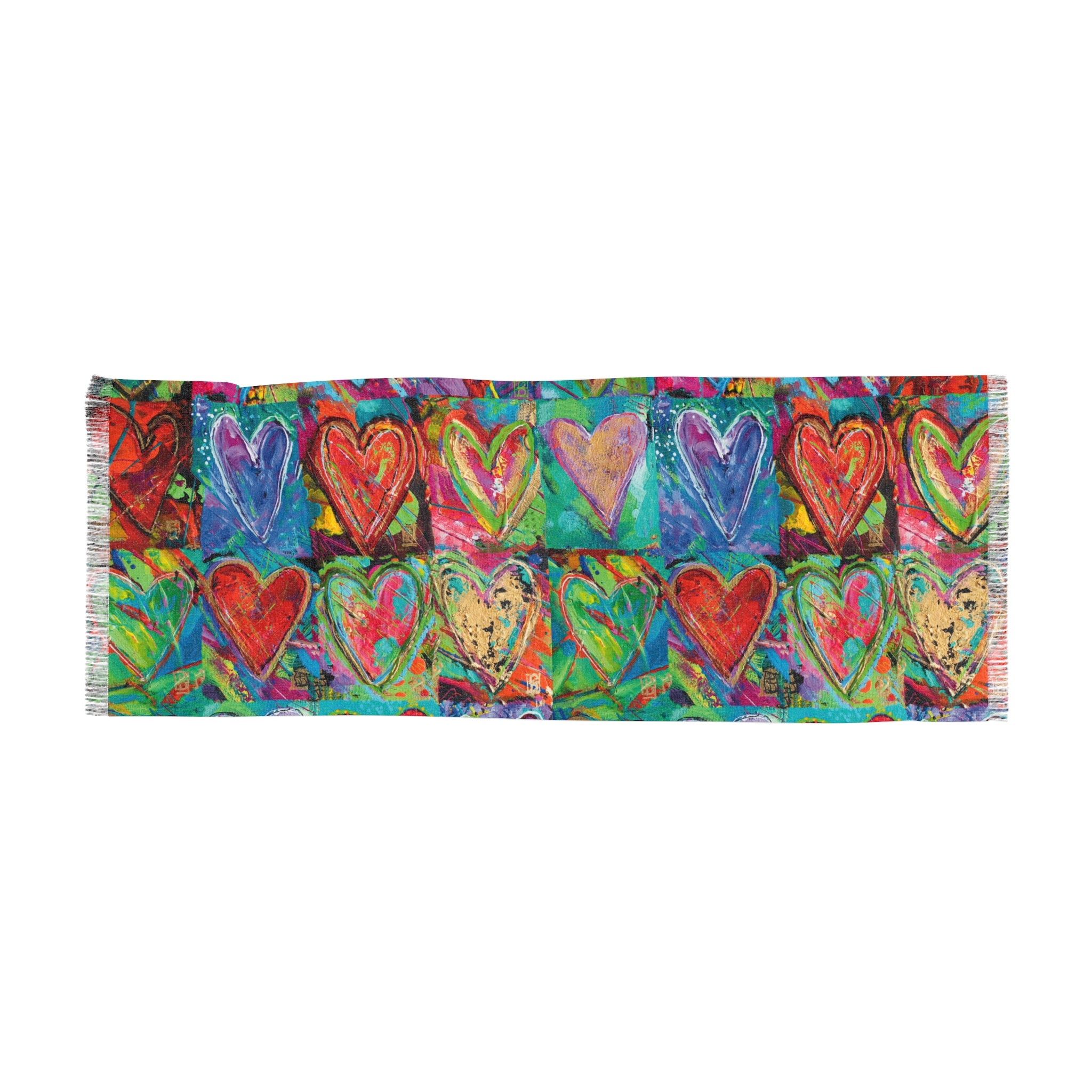Hearts Without Borders Scarf | Lightweight Hearts without Borders Scarf