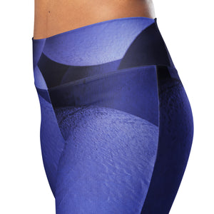 "Nicole's Abstract Blue" Flare Leggings