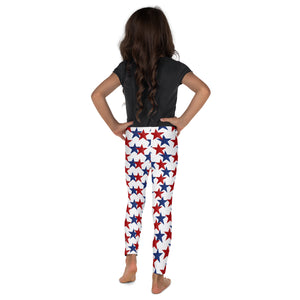 Red & Blue Stars Kids Leggings