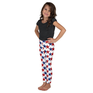 Red & Blue Stars Kids Leggings