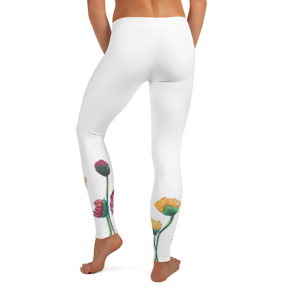 Flower Series | Women's Fine Art Regular-Waist Leggings