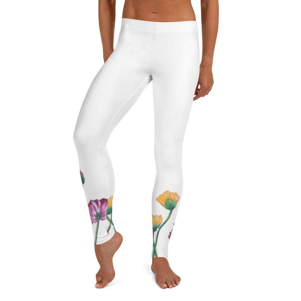 Flower Series | Women's Fine Art Regular-Waist Leggings