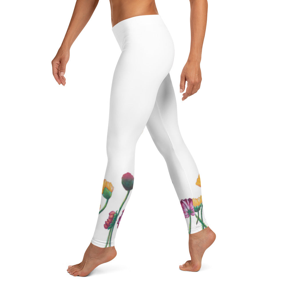 Flower Series | Women's Fine Art Regular-Waist Leggings