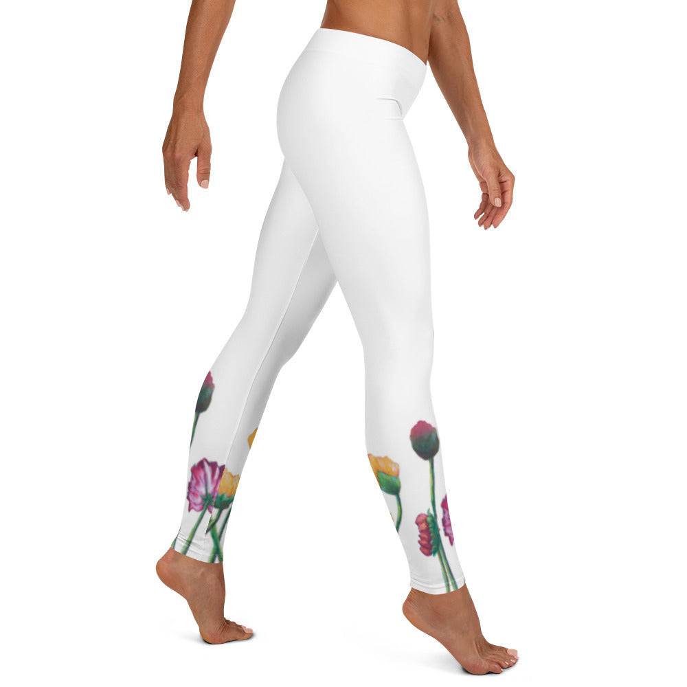 Flower Series | Women's Fine Art Regular-Waist Leggings
